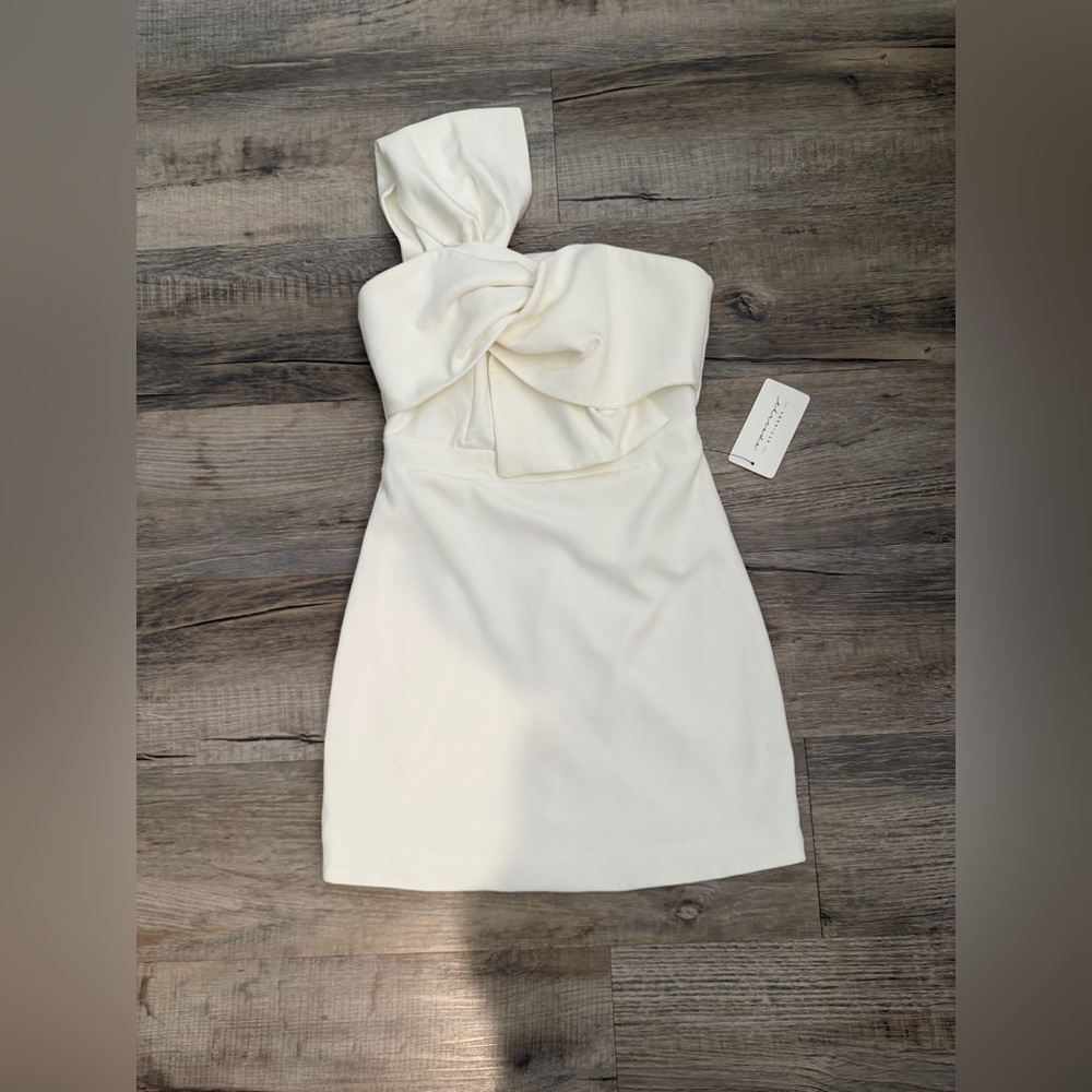 NWT!! American Threads Zola One Shoulder Mini Dress. - Picture 4 of 6